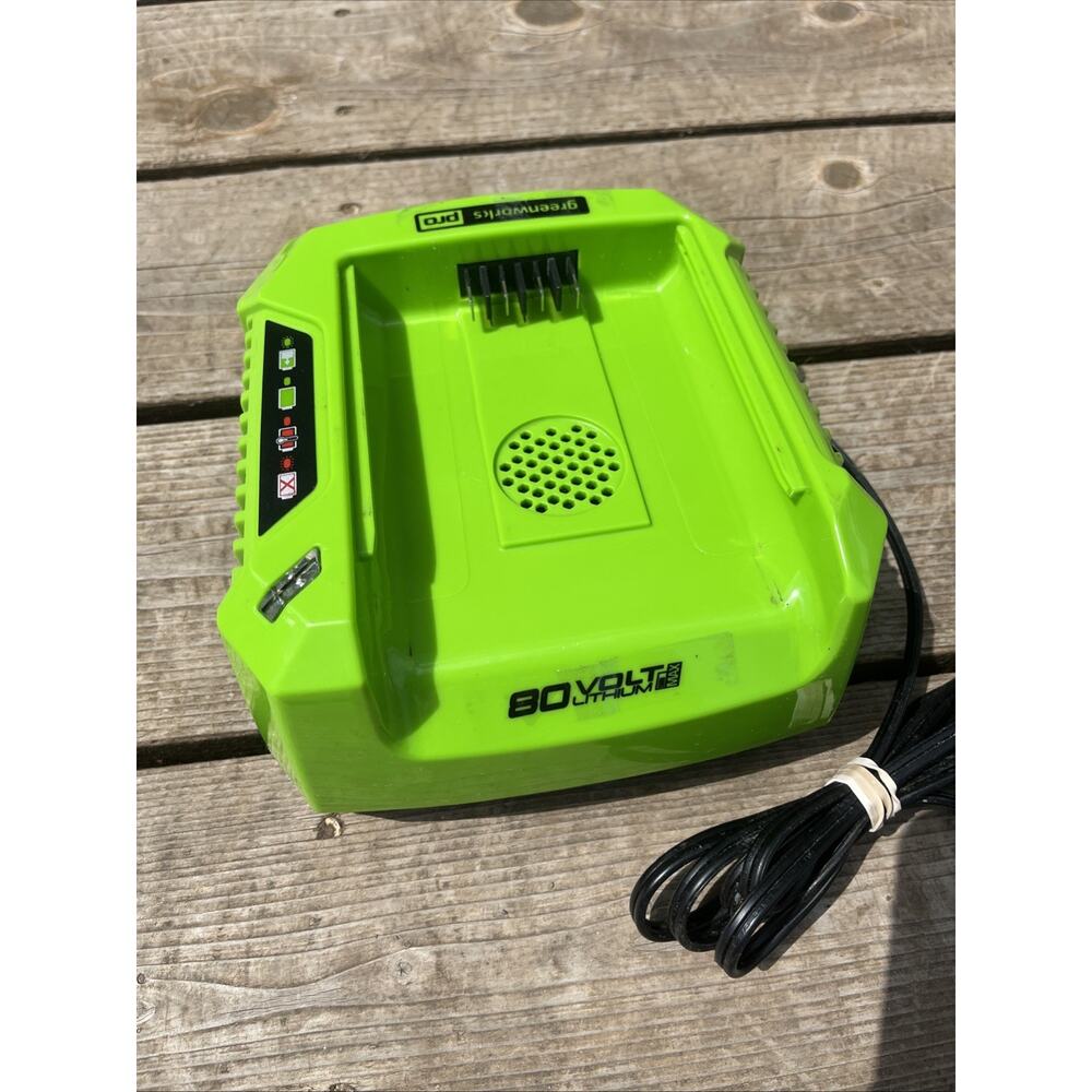 Genuine 80V 4A Rapid Charger 2901402 For Greenworks Pro All 80V Batteries